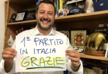 Come da previsioni, nelle elezioni europee: trionfa la Lega, tracollano i Cinque Stelle, il PD respira